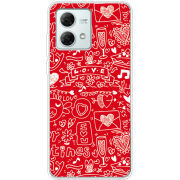 Чехол BoxFace Motorola G84 Happy Valentines