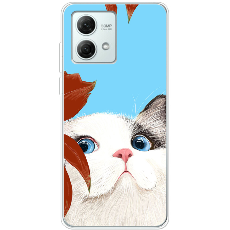 Чехол BoxFace Motorola G84 Wondering Cat