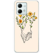 Чехол BoxFace Motorola G84 Flower Hands