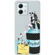 Прозрачный чехол BoxFace Motorola G84 City Girl