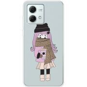 Прозрачный чехол BoxFace Motorola G84 Winter Morning Girl
