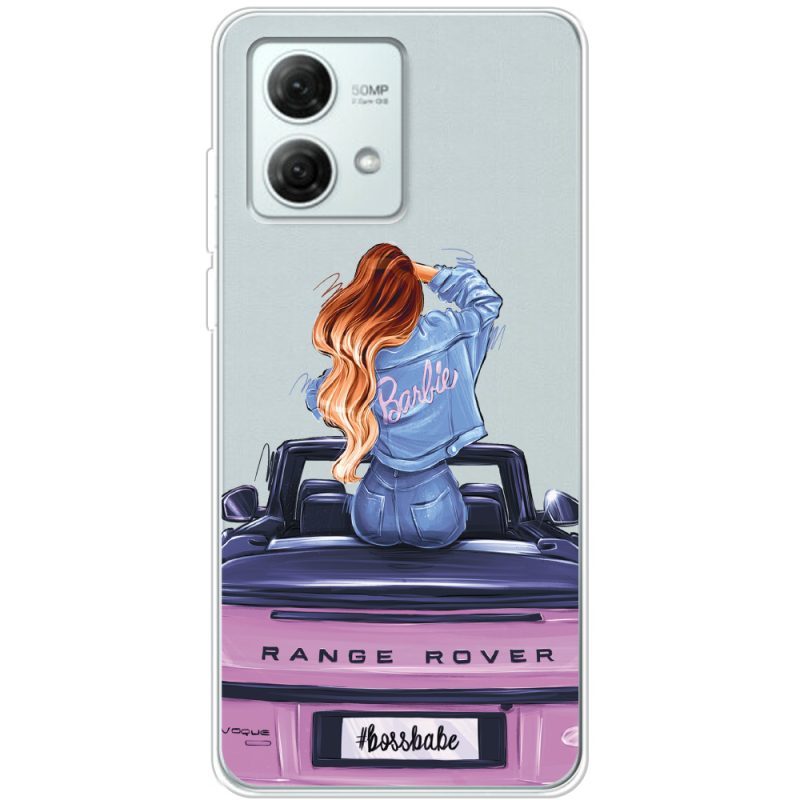 Прозрачный чехол BoxFace Motorola G84 Boss Babe