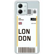 Прозрачный чехол BoxFace Motorola G84 Ticket London