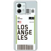 Прозрачный чехол BoxFace Motorola G84 Ticket Los Angeles
