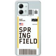 Прозрачный чехол BoxFace Motorola G84 Ticket Springfield