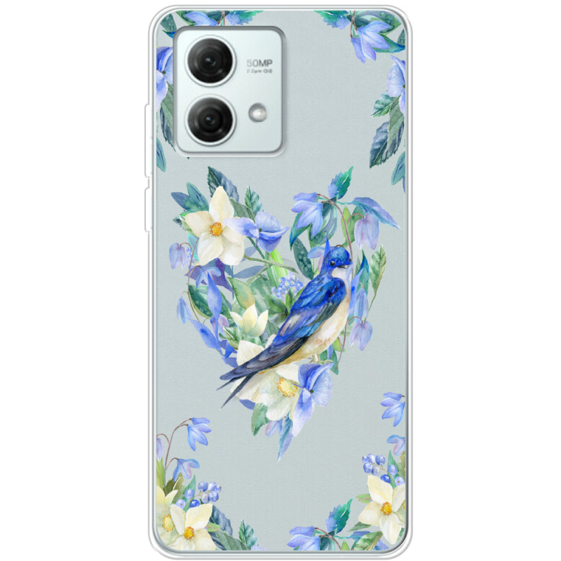 Прозрачный чехол BoxFace Motorola G84 Spring Bird
