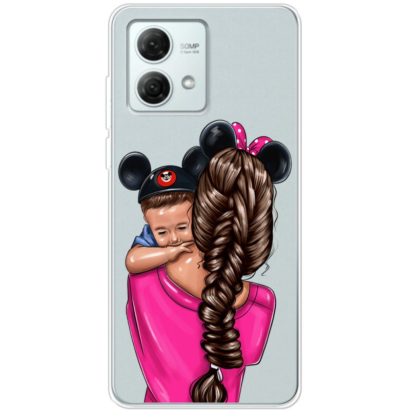 Прозрачный чехол BoxFace Motorola G84 Mouse Mommy
