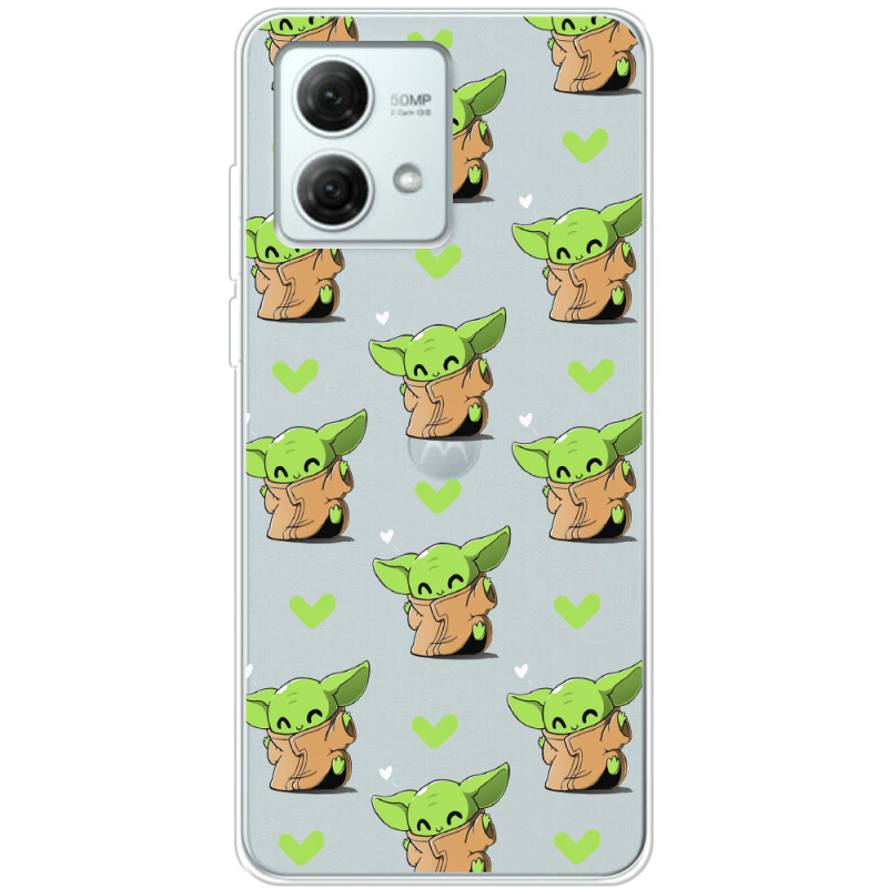 Прозрачный чехол BoxFace Motorola G84 Pattern Baby Yoda