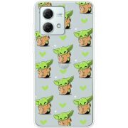 Прозрачный чехол BoxFace Motorola G84 Pattern Baby Yoda