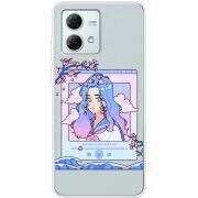 Прозрачный чехол BoxFace Motorola G84 The Sakuras Will Cry For You