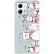 Прозрачный чехол BoxFace Motorola G84 The Friendly Beasts