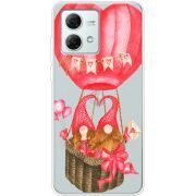 Прозрачный чехол BoxFace Motorola G84 Valentine Dwarfs