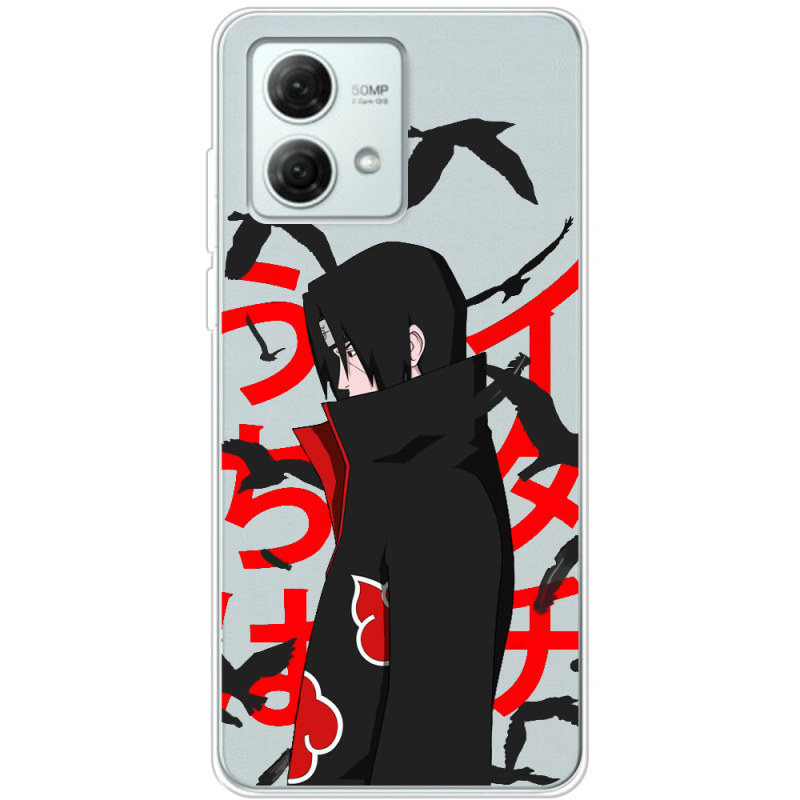 Прозрачный чехол BoxFace Motorola G84 Учиха Итачи