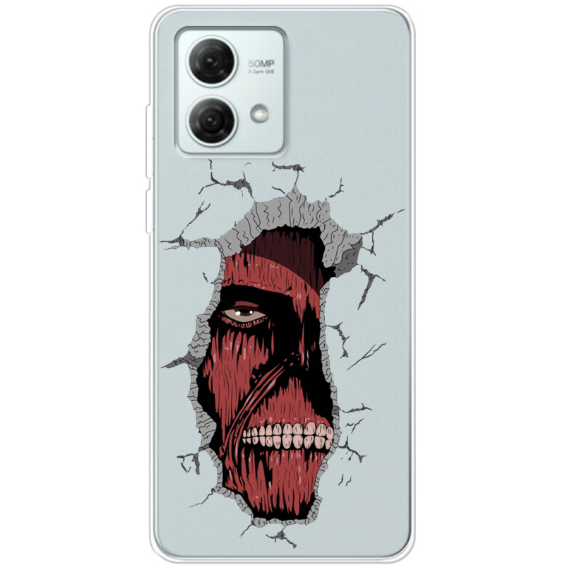 Прозрачный чехол BoxFace Motorola G84 Нападение Титана