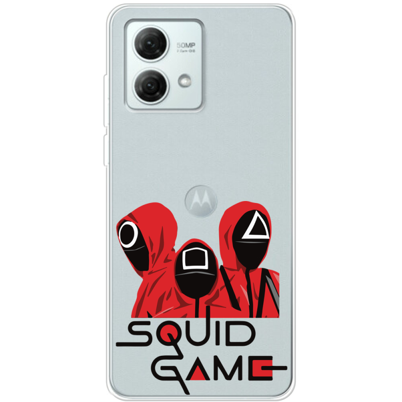 Прозрачный чехол BoxFace Motorola G84 siquid game люди в красном