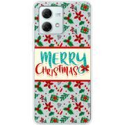 Прозрачный чехол BoxFace Motorola G84 Vintage Christmas Pattern