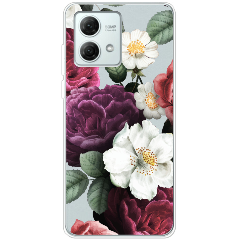 Прозрачный чехол BoxFace Motorola G84 Floral Dark Dreams