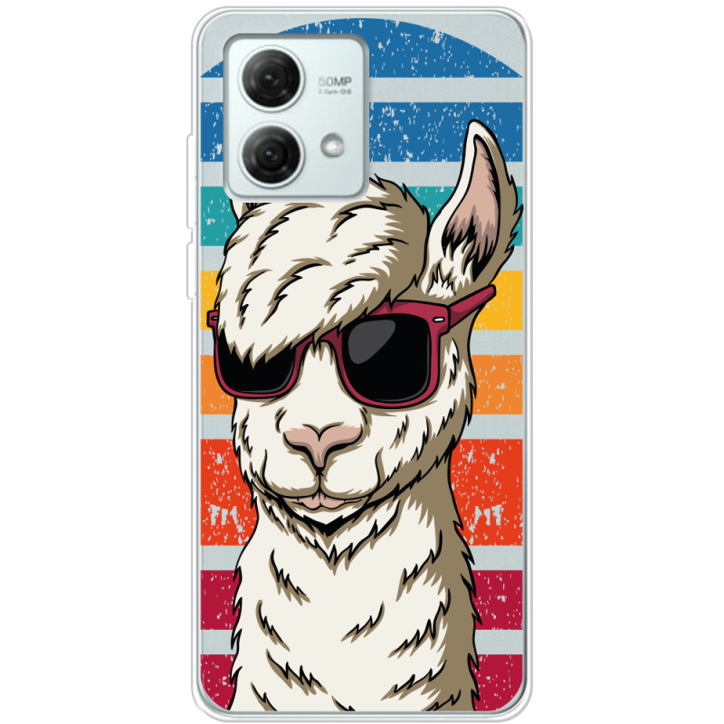 Прозрачный чехол BoxFace Motorola G84 Стильна Лама