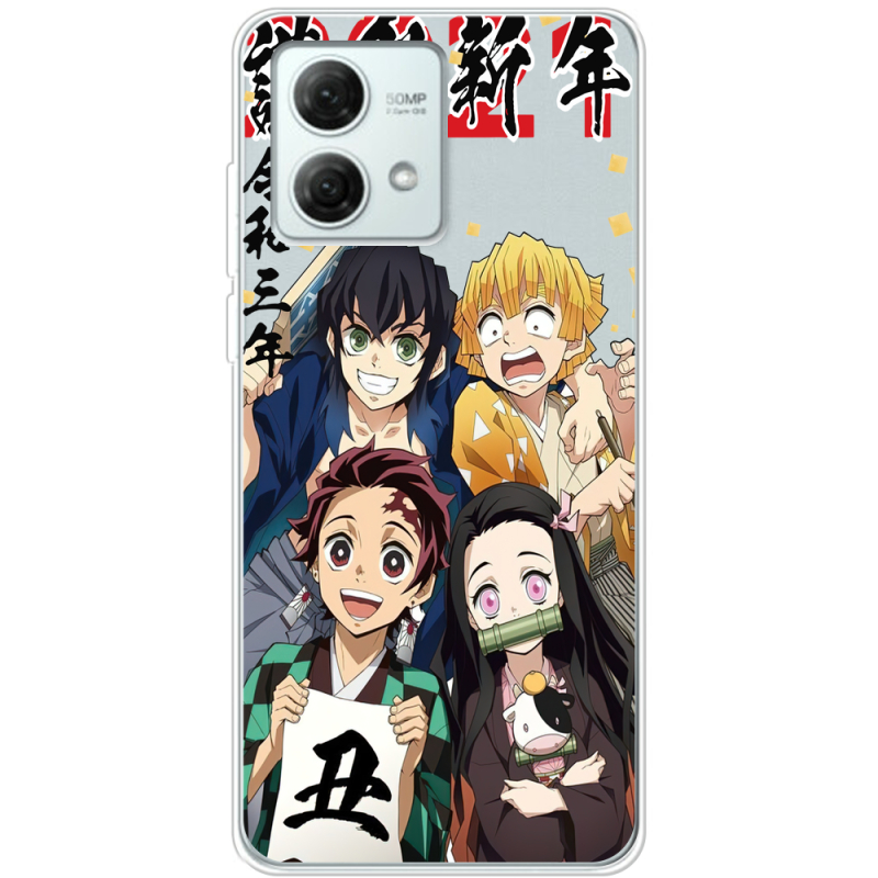 Прозрачный чехол BoxFace Motorola G84 Незуко та друзі