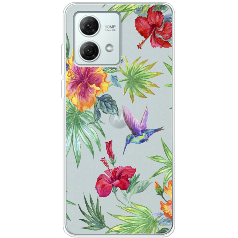 Прозрачный чехол BoxFace Motorola G84 Tropical