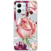Прозрачный чехол BoxFace Motorola G84 Rose