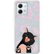 Прозрачный чехол BoxFace Motorola G84 Meow