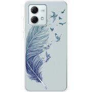 Прозрачный чехол BoxFace Motorola G84 Feather