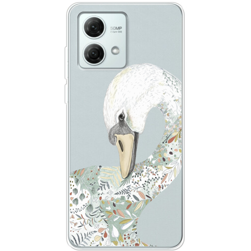 Прозрачный чехол BoxFace Motorola G84 Swan