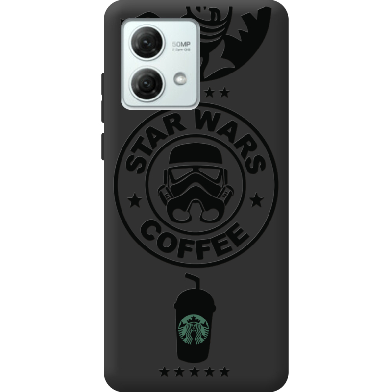 Черный чехол BoxFace Motorola G84 Dark Coffee