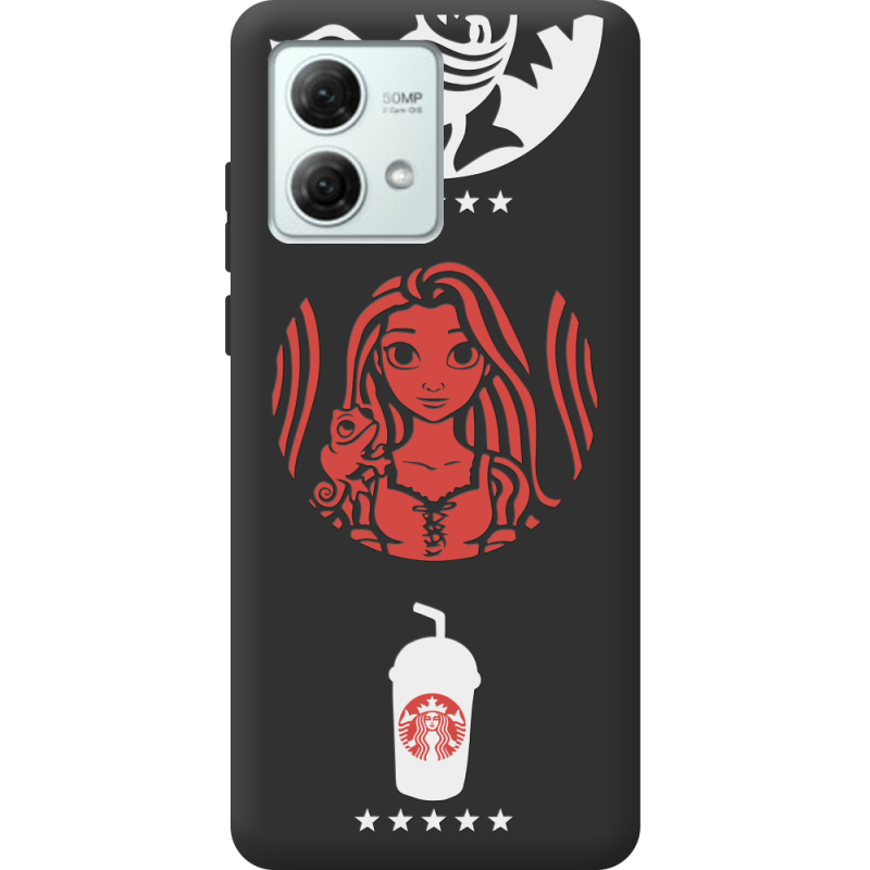 Черный чехол BoxFace Motorola G84 RedWhite Coffee