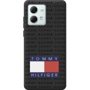 Черный чехол BoxFace Motorola G84 Tommy Print