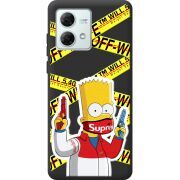 Черный чехол BoxFace Motorola G84 White Bart