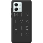 Черный чехол BoxFace Motorola G84 Minimalistic