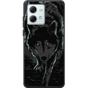 Черный чехол BoxFace Motorola G84 Wolf