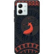 Черный чехол BoxFace Motorola G84 Ornament