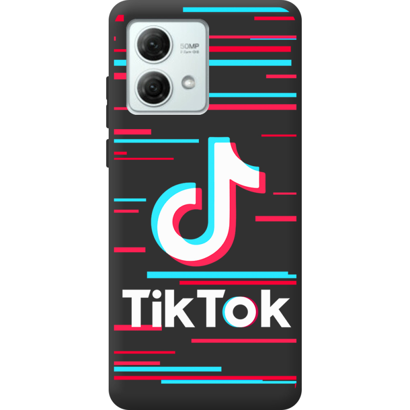 Черный чехол BoxFace Motorola G84 Tik Tok