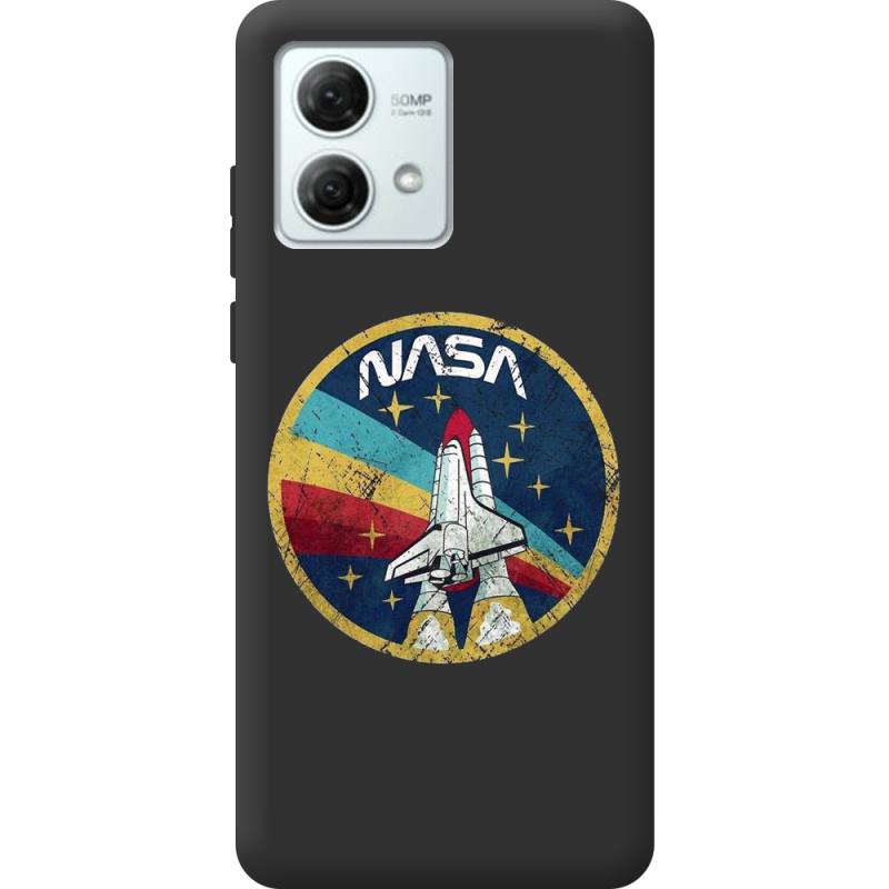 Черный чехол BoxFace Motorola G84 NASA