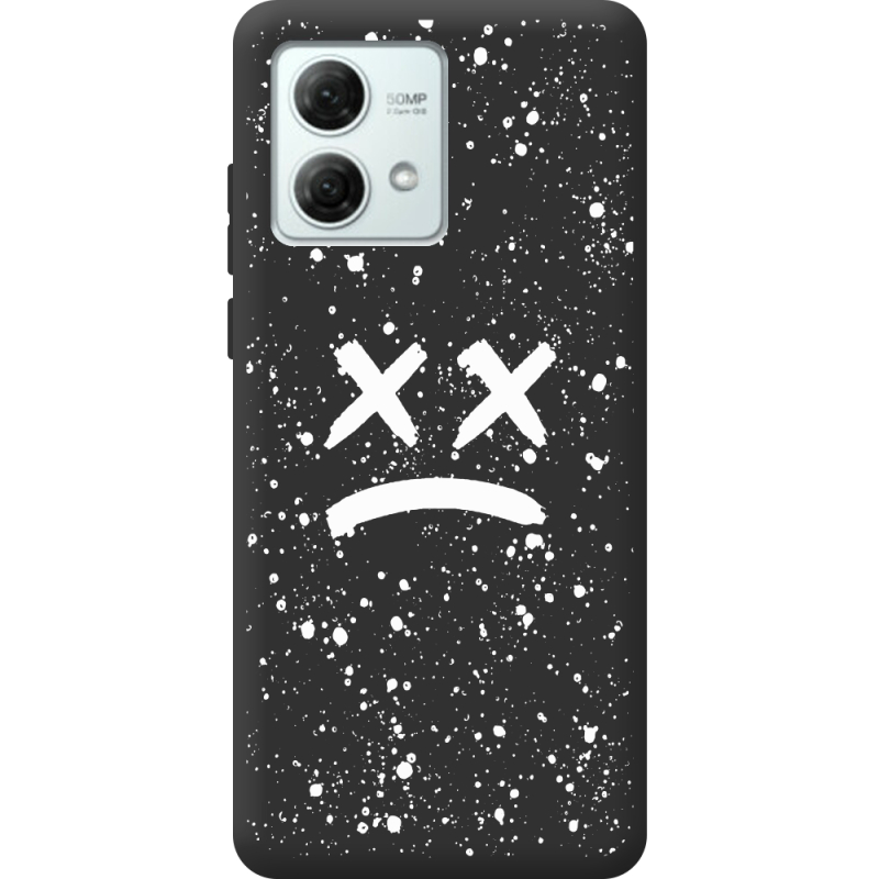 Черный чехол BoxFace Motorola G84 Sad Way