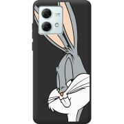 Черный чехол BoxFace Motorola G84 Lucky Rabbit