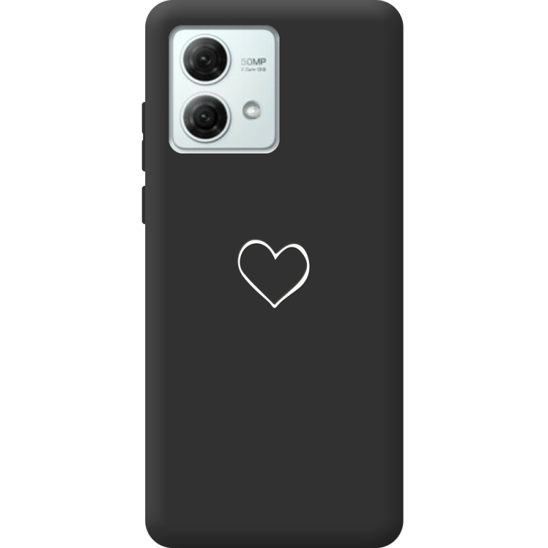 Черный чехол BoxFace Motorola G84 My Heart