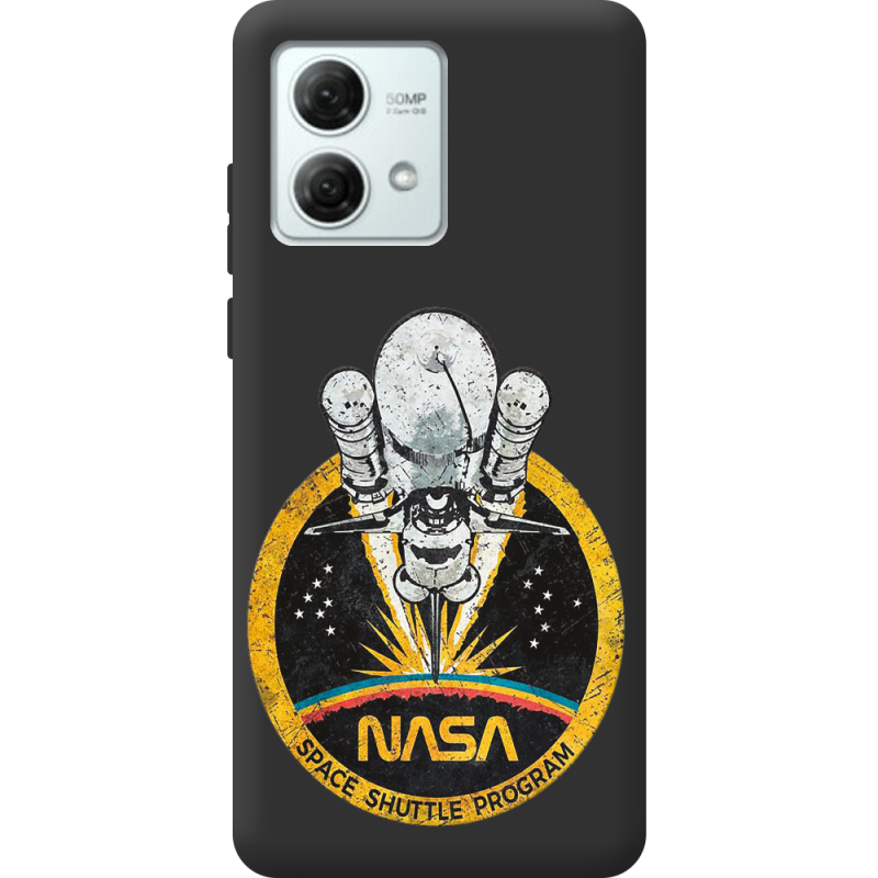 Черный чехол BoxFace Motorola G84 NASA Spaceship