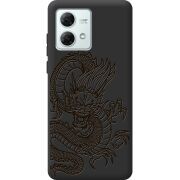 Черный чехол BoxFace Motorola G84 Chinese Dragon