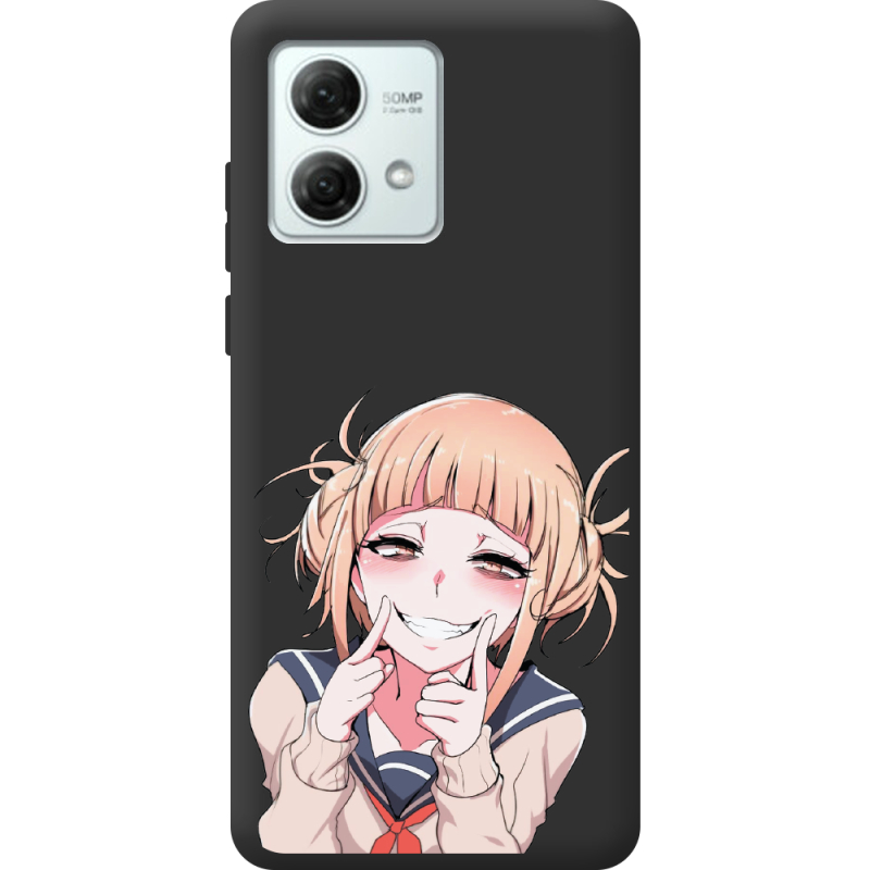 Черный чехол BoxFace Motorola G84 Himiko Toga Smile