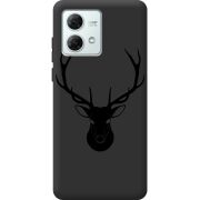 Черный чехол BoxFace Motorola G84 Deer