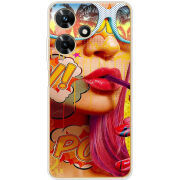 Чехол BoxFace Infinix Hot 30i Yellow Girl Pop Art