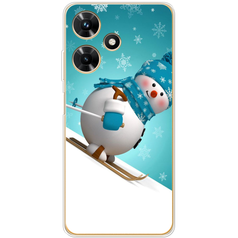 Чехол BoxFace Infinix Hot 30i Skier Snowman