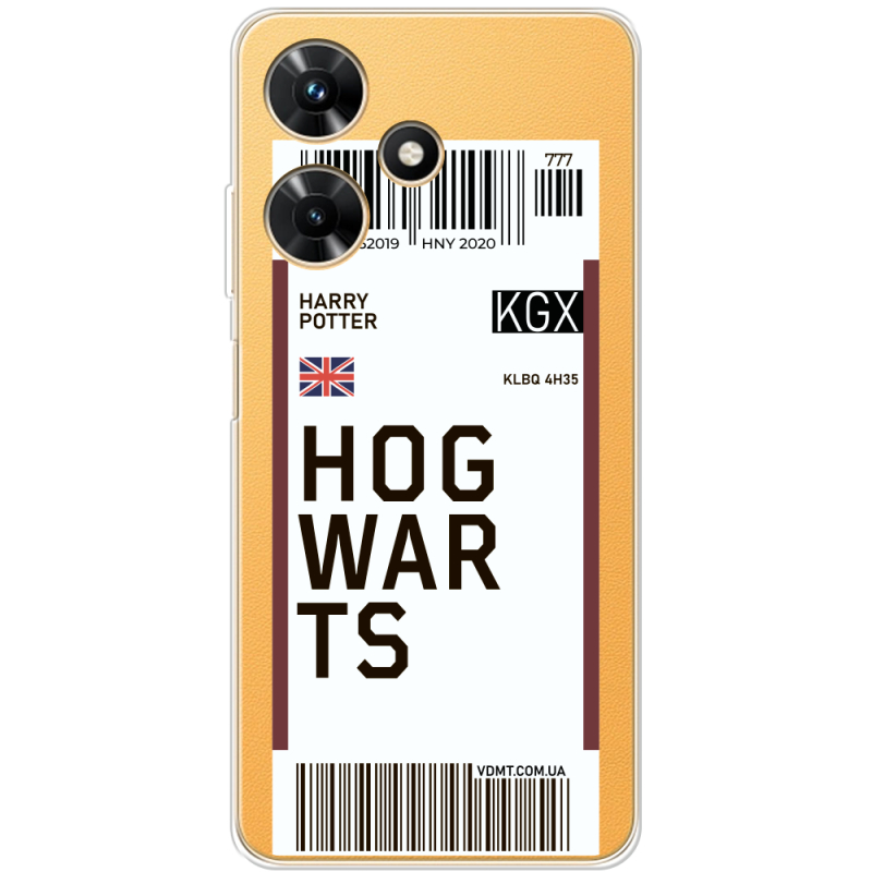 Прозрачный чехол BoxFace Infinix Hot 30i Ticket Hogwarts