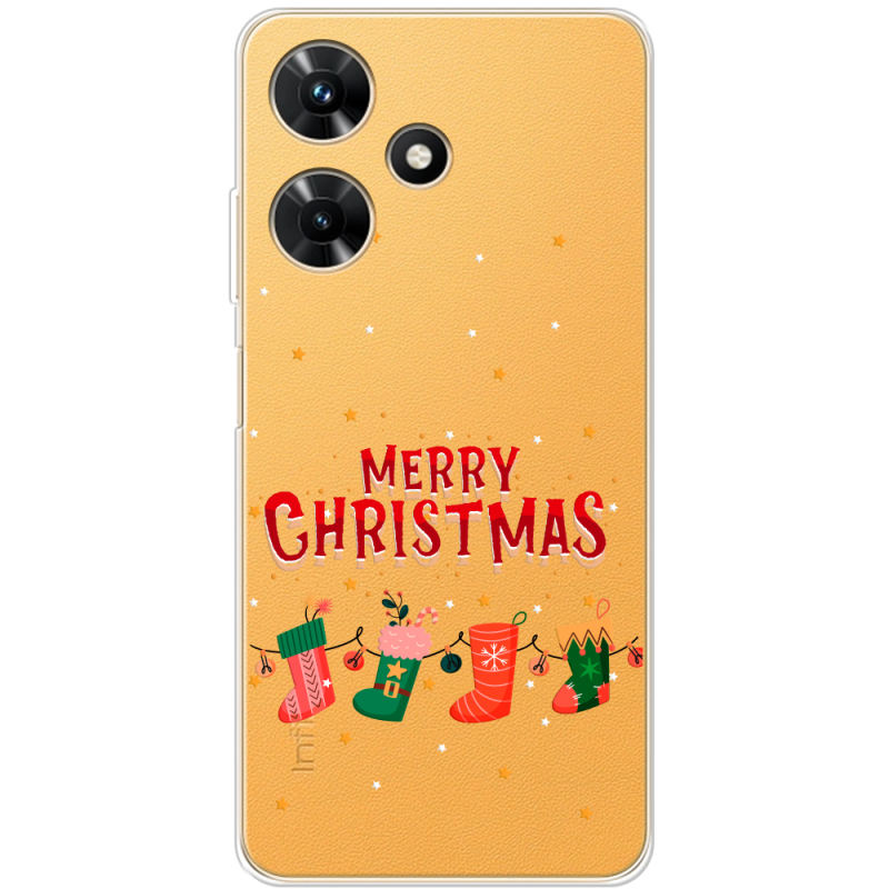 Прозрачный чехол BoxFace Infinix Hot 30i Merry Christmas