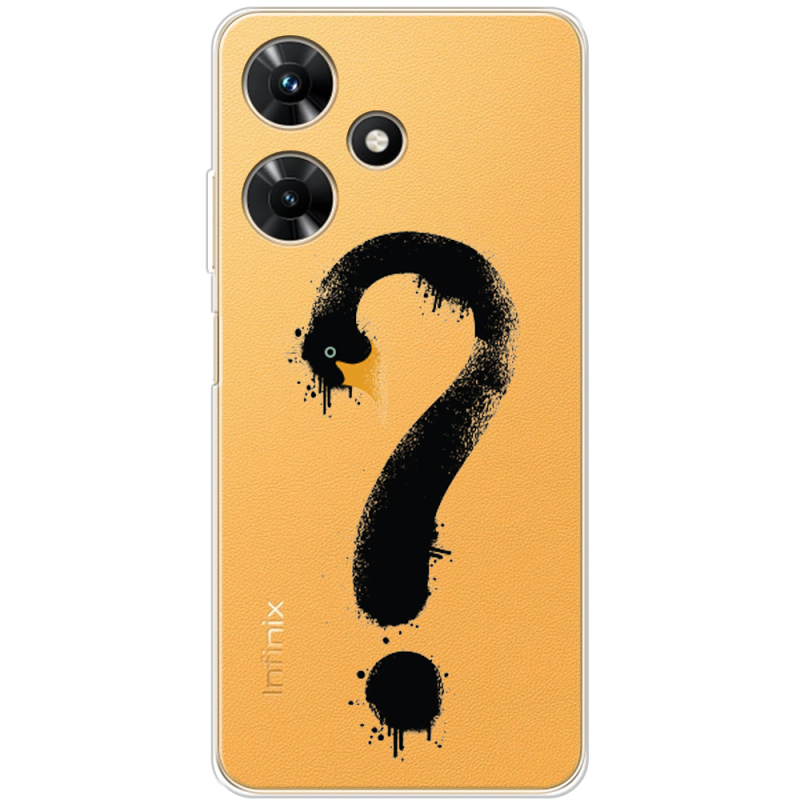 Прозрачный чехол BoxFace Infinix Hot 30i Swan question