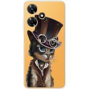 Прозрачный чехол BoxFace Infinix Hot 30i Steampunk Cat